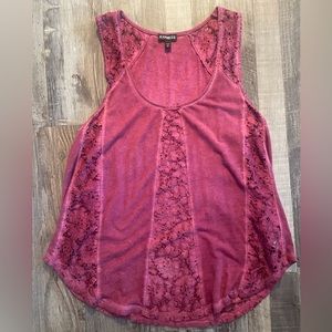 Express lace tank top (size S)
